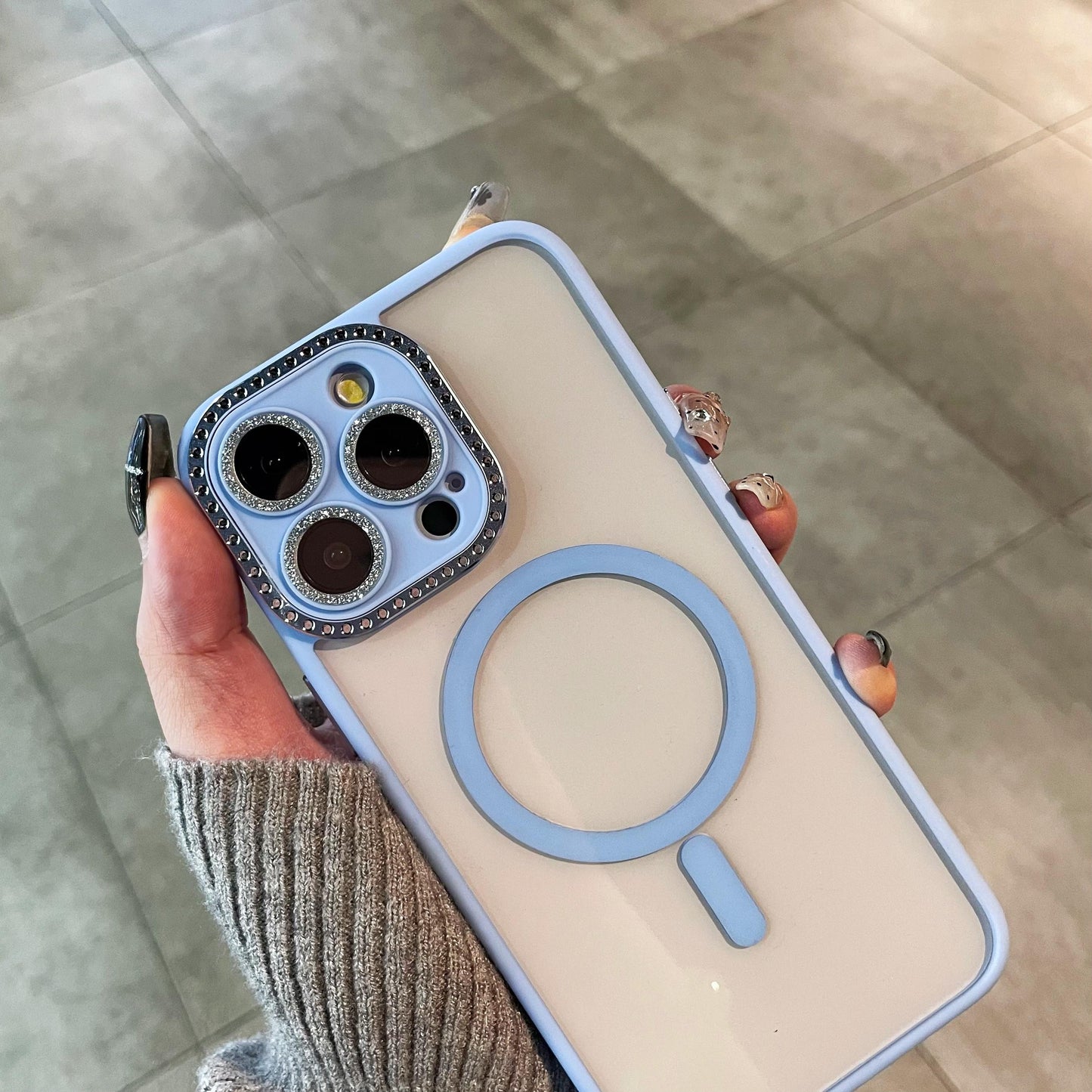 Glitter Diamond Clear Magnetic Phone case