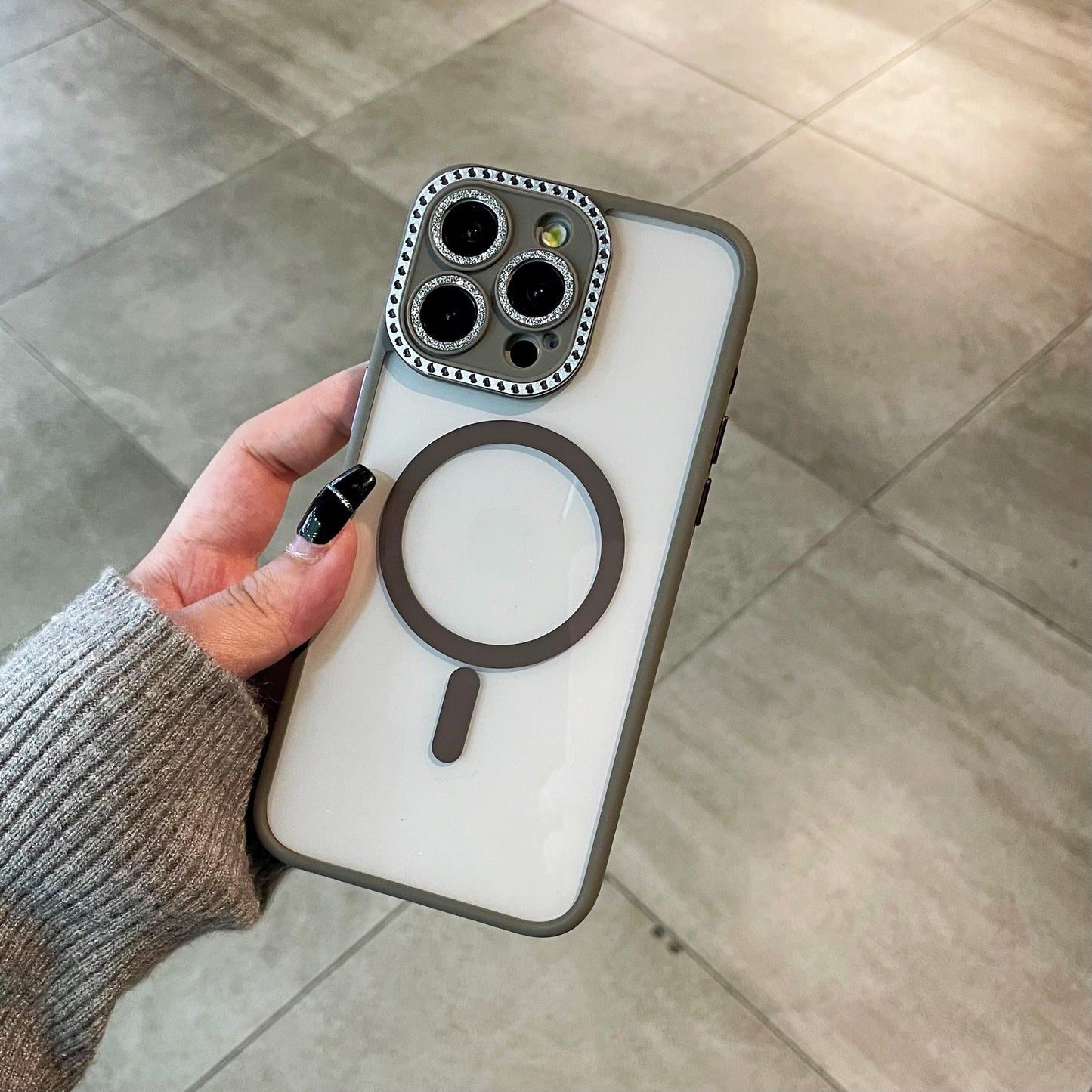 Glitter Diamond Clear Magnetic Phone case