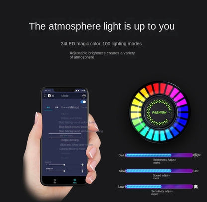 Sound-controlled car ambient light